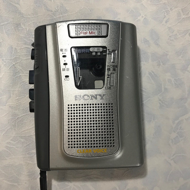 【Sony 】隨身聼卡帶式錄音機TCM-40（二手功能正常）金屬機身