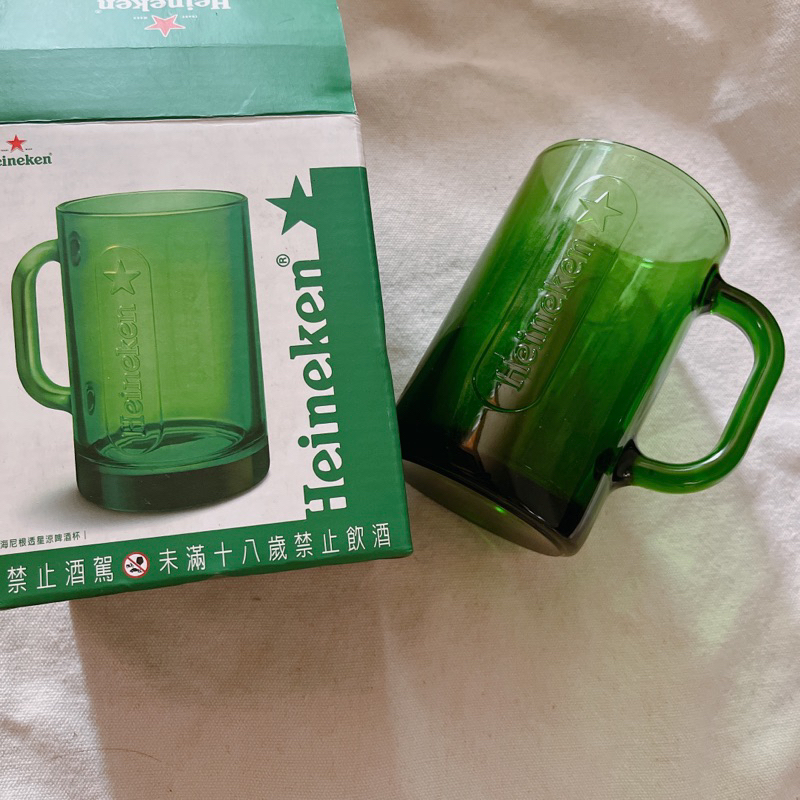 ❇️臺灣製 MIT❇️ Heineken 海尼根透星涼啤酒杯 杯子 綠色 2016年 收藏 紀念 實用 🔅全新🔅