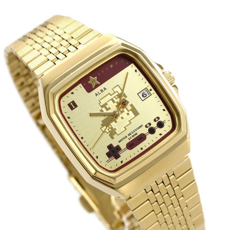 Seiko Mario 瑪利歐 日本當地限定 限定手錶 金錶 任天堂紅白機 正品限量 超級馬力歐 超級瑪利 精工錶