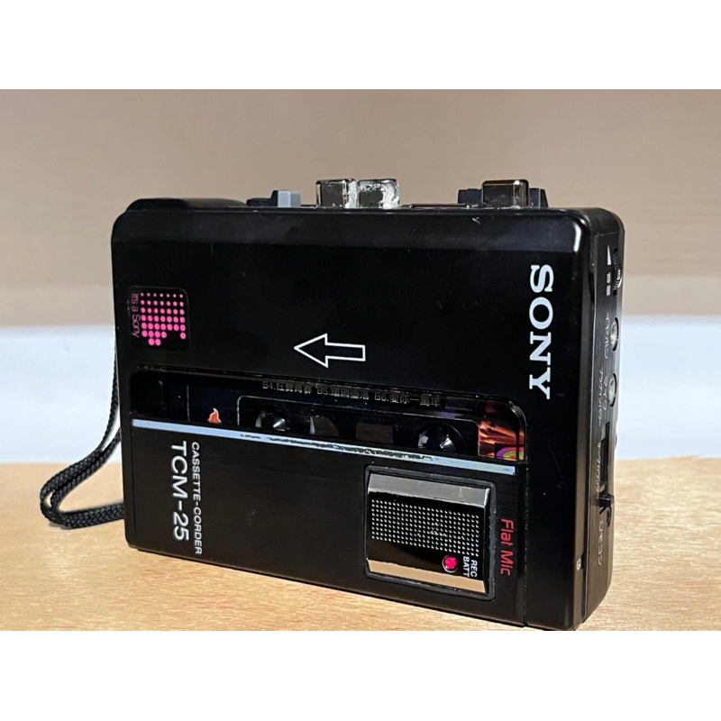 「 早期索尼卡帶式錄音機 sony tcm-25隨身聽」功能正常可播放卡帶