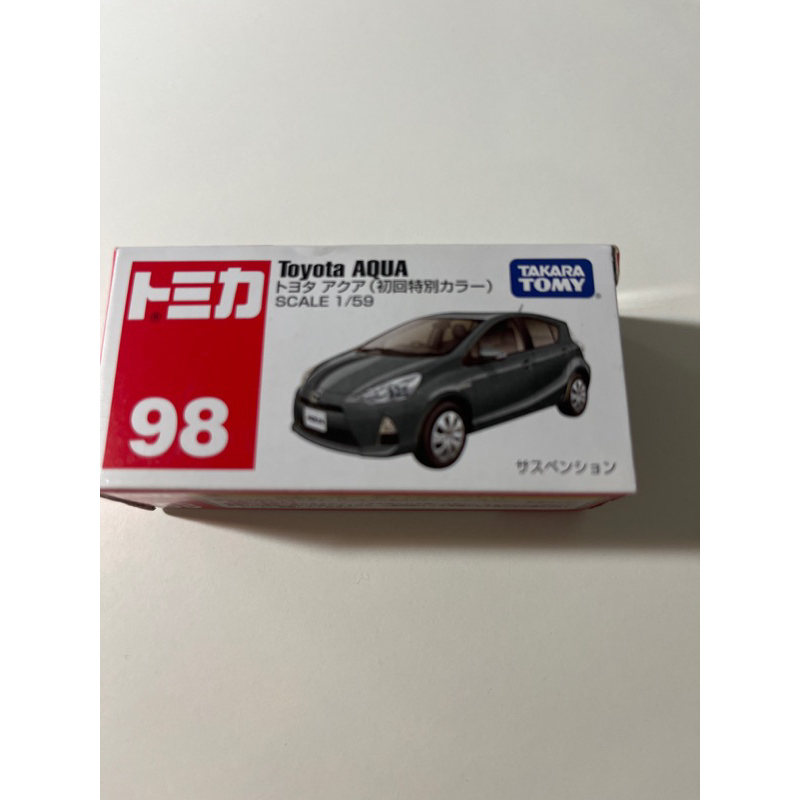 盒微凹，現貨在台Tomica 98 TOYOTA AQUA 初回款