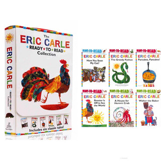 正版盒裝 Eric Carle Ready to read 平裝6冊 pancakes, rooster, cat