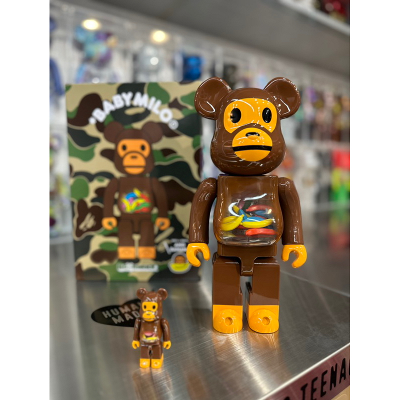 BE@RBRICK 庫柏力克熊 bearbrick  BABY MILO® AND BANANA BAPE 香蕉 千秋