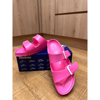 Birkenstock 勃肯Arizona / EVA芭比粉紅防水拖鞋
