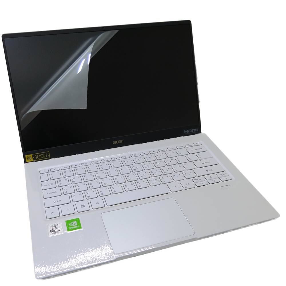 【Ezstick】ACER Swift5 SF514 SF514-51 白色機 靜電式 螢幕貼 (可選鏡面或霧面)