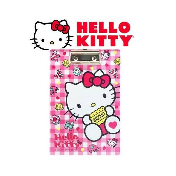 【福利品出清】三麗鷗 Hello Kitty 凱蒂貓 A5 板夾 塑膠板夾 文件夾【金玉堂文具】