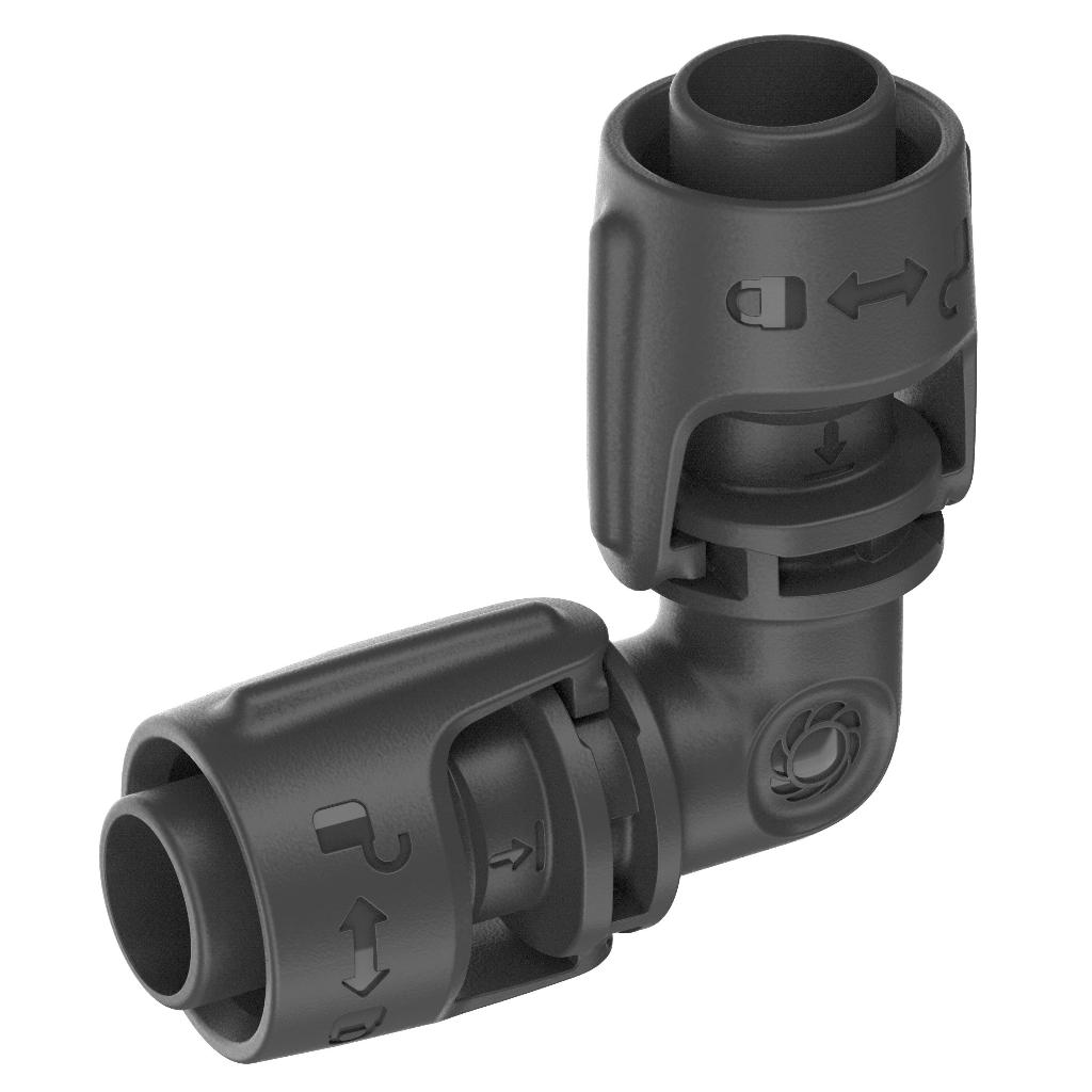 【GARDENA 景觀園藝】 L型水管連接器13mm(2入) 13202