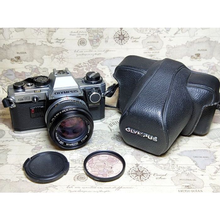 【跳蚤小舖子】美品Olympus OM10 OM-10 + Zuiko 50/1.4 + 手動快門適配器