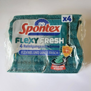 德國原裝 Spontex Flexy Fresh 洗碗海綿 菜瓜布 4入裝 清潔海綿 廚房好物 非台灣代理商