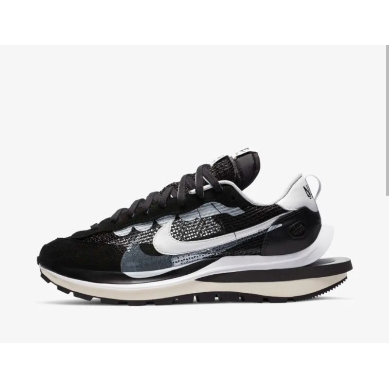 Sacai x Nike Vaporwaffle黑白 "Black and White"