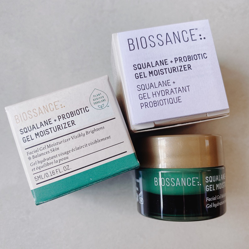 BIOSSANCE 角鯊烷+益生菌保濕凝霜 SQUALANE 角鯊潤澤修復精華 5ML