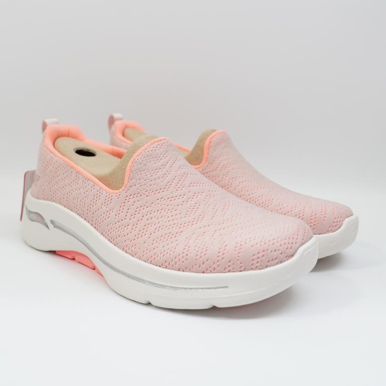 SKECHERS GO WALK ARCH FIT 女生款 寬楦 休閒鞋 896263WLTPK 襪套鞋 懶人鞋