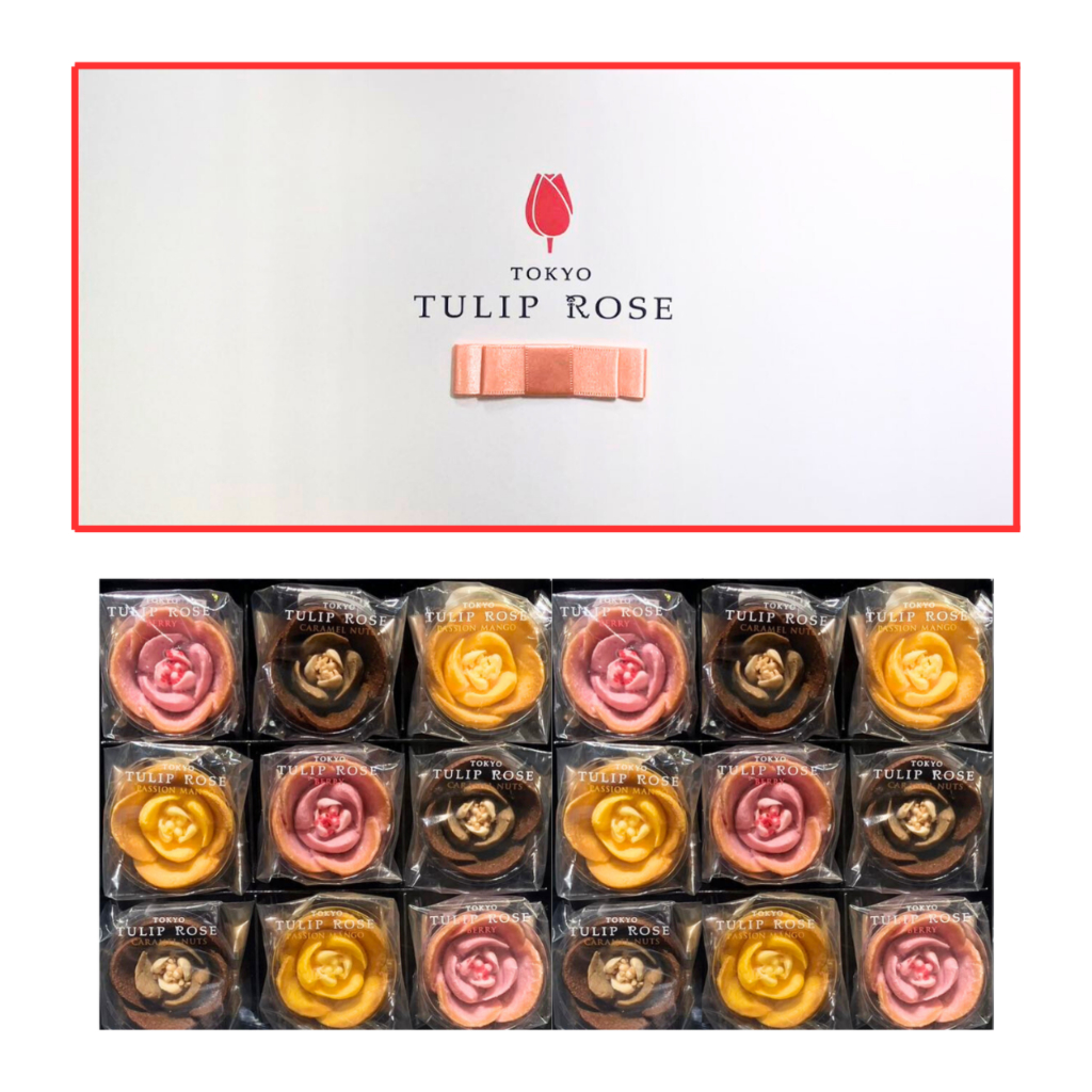 『1 盒內含 18件』 TOKYO TULIP ROSE 東京鬱金香玫瑰 日本正品 巧克力奶油