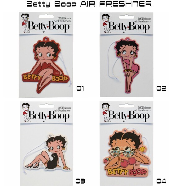 BETTY BOOP 貝蒂 AIR FRESHENER VANILLA 香草香調 吊卡 / 香片 (四款) 化學原宿