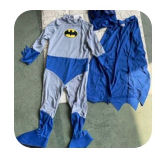 萬聖節蝙蝠俠英雄連身造型排隊衣披風套組