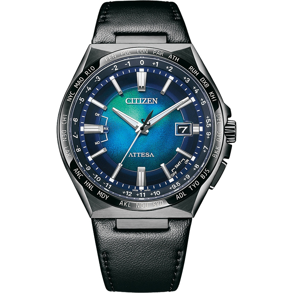 CITIZEN 星辰 GENT'S 限量 千彩之海  光動能鈦金屬 電波計時腕錶 43MM （CB0215-18L）