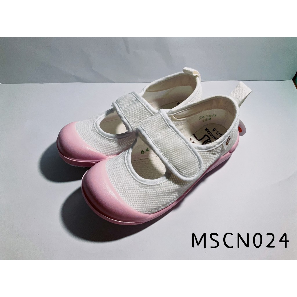 ꨄ熊熊童鞋ꨄ（快速出貨）日本月星Moonstar - 絆帶設計幼稚園專用室內鞋(粉色-MSCN024)