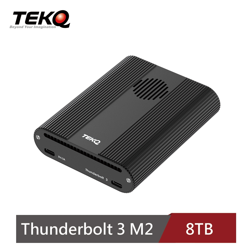 【TEKQ】Thunderbolt 3 M2 Double PCIe M.2 NVMe SSD 固態硬碟 8TB