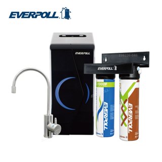 EVERPOLL EP168廚下型雙溫無壓飲水機 搭配不鏽鋼雙溫龍頭 DCP-3000HA經典複合淨水器 EP-168