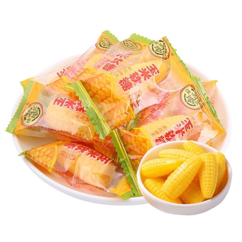 徐福記玉米軟糖/酥心糖500克一斤夾鏈袋出貨