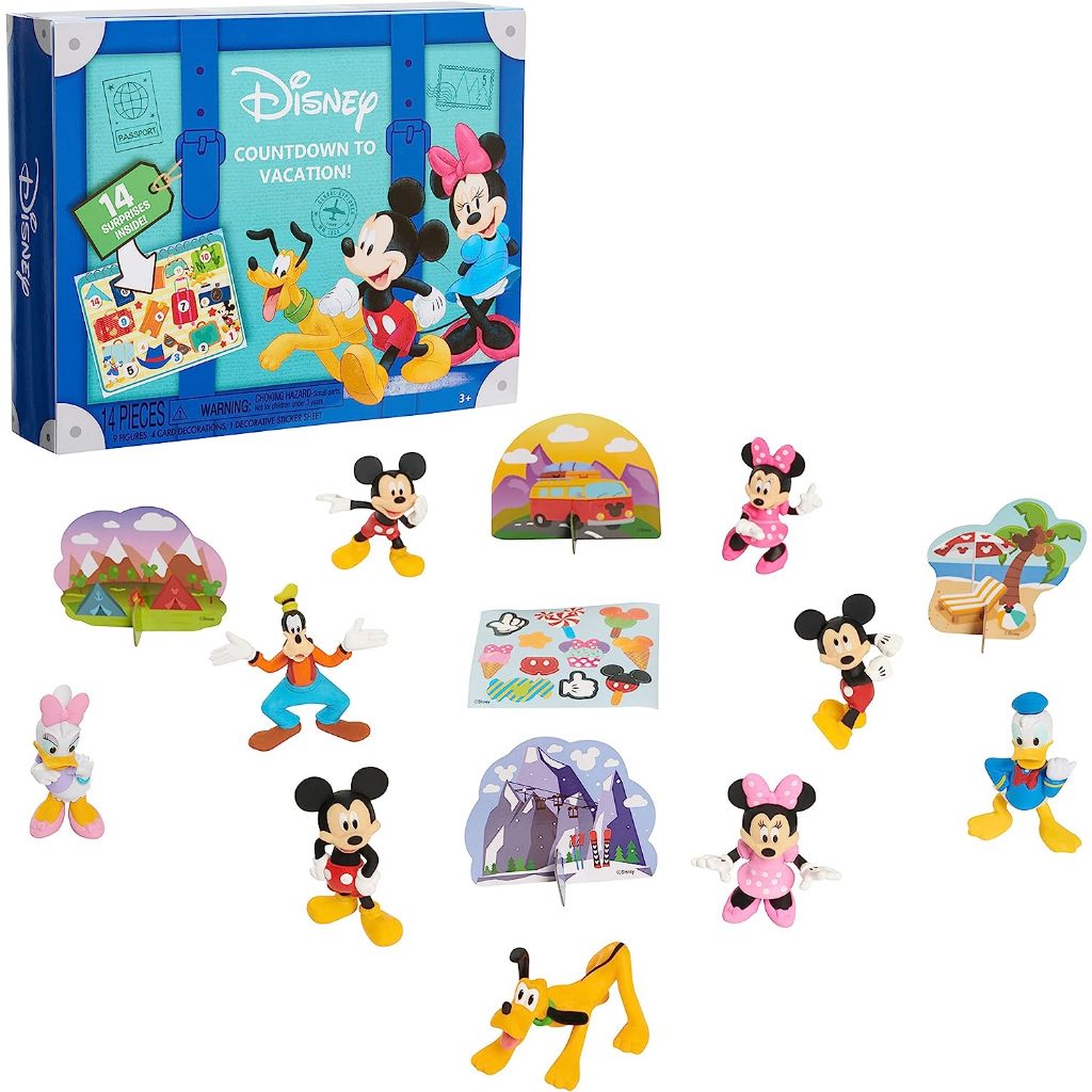 預購👍空運👍美國迪士尼 Mickey 米奇 米妮 公仔 降臨曆 倒數月曆 倒數日曆 玩具 戳戳樂