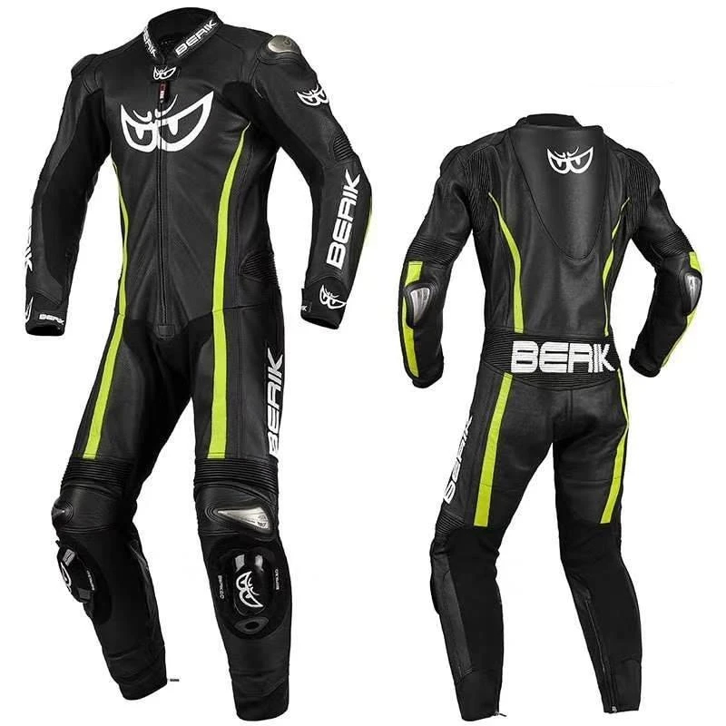 BERIK 大眼睛 TRACK FURY 5 LEATHER SUIT 黑銀 黑紅 黑黃 連身皮衣 皮衣 BERIK大眼