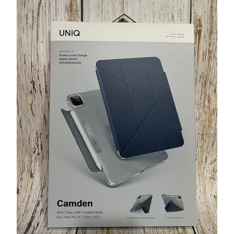 全新出清 UNIQ Camden 抗菌磁吸設計帶支架多功能極簡透明保護套 iPad Pro 11吋 (2022/2021