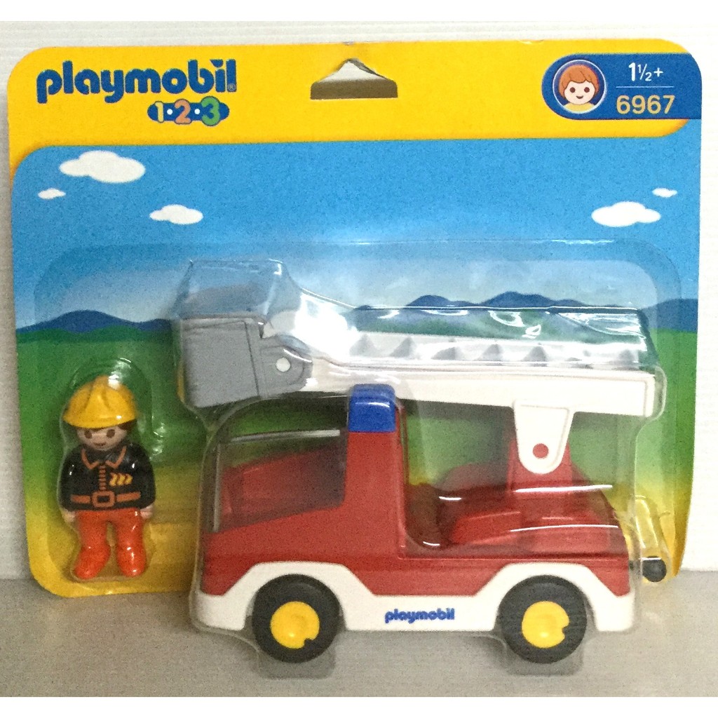 現貨 正版PLAYMOBIL 123雲梯車