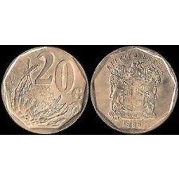 【全球硬幣】南非 South Africa 1996年 20C 美品 罕見 AU