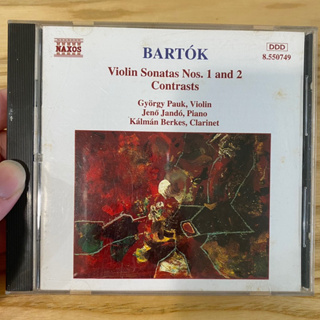喃喃字旅二手CD 古典《BARTOK VIOLIN SONATAS NOs.1and2 CONTRASTS》