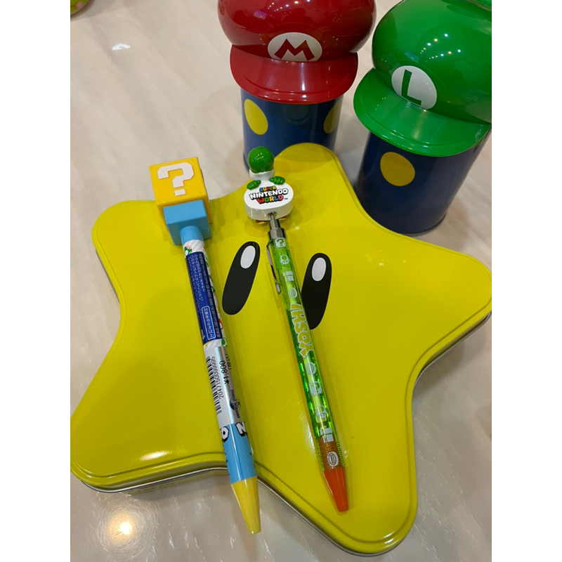 [現貨]大阪環球影城-蘑菇原子筆/瑪利歐自動鉛筆
