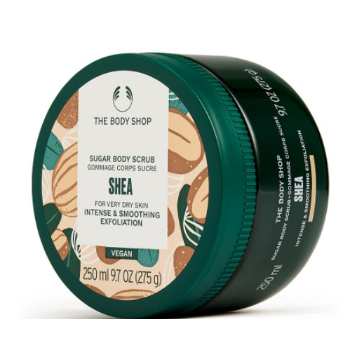 全新【THE BODY SHOP 美體小舖】乳油木果修護身體磨砂膏-250ML (效期2025/10)