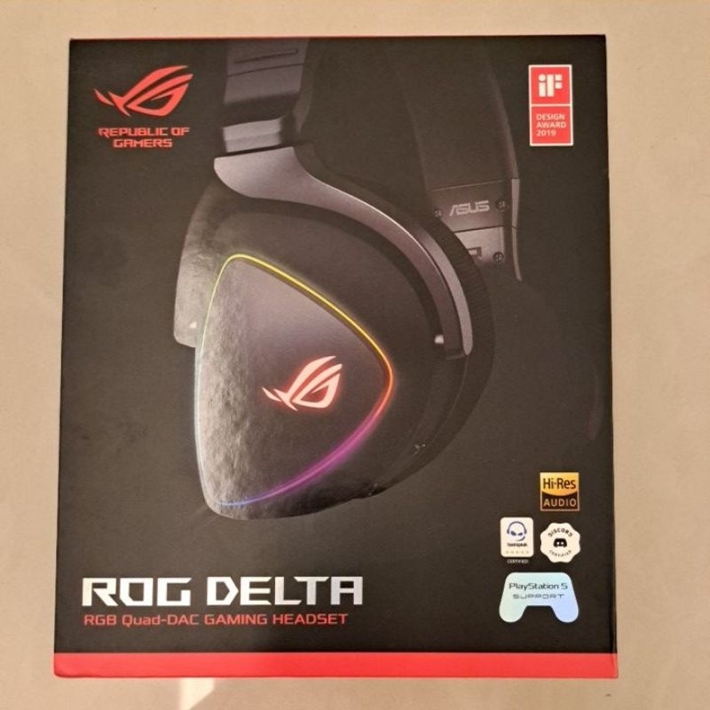 耳機：二手 ROG Delta RGB 有線電競耳機