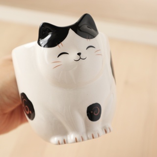 現貨正品 日本藥師窯 貓咪馬克杯 陶瓷杯 熱飲杯 咖啡杯 虎斑貓 賓士貓 出清特惠