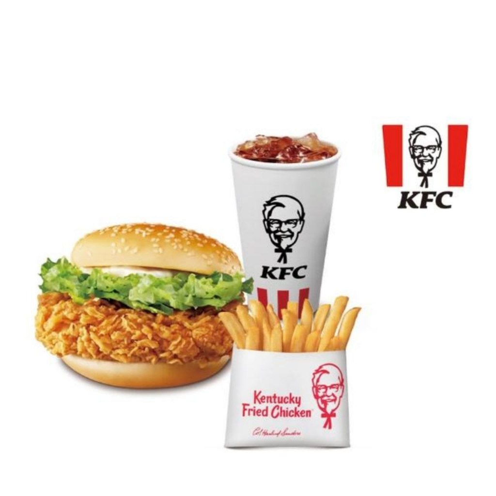 【 KFC 肯德基】咔啦雞腿堡+小份脆薯+小杯紅茶《好禮即享券》