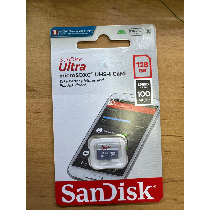 新規Sandisk Ultra MicroSD SDXC 128G 128GB A1 100MB TF記憶卡 群光公司貨