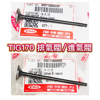 PGO摩特動力 TIG TIG170 進氣閥 排氣閥 汽缸頭 氣門 TIG169 180 進氣 排氣 進氣閥門 排氣閥門