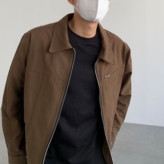 KS小版男裝 古著拉鍊外套 翻領夾克 拉鍊夾克 騎士外套 休閒外套