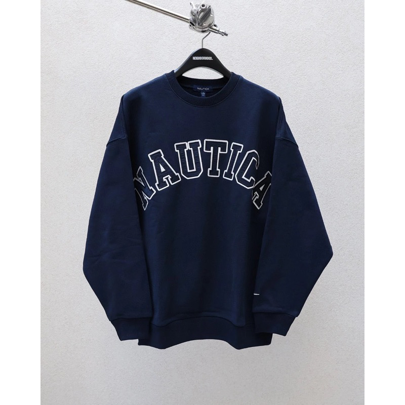 《V.I.P》NAUTICA Arch Logo Crewneck Sweatshirt 長袖 圓領 大學T