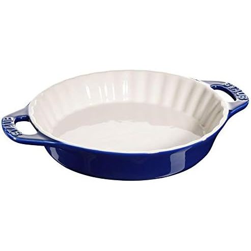 全新 Staub 派陶烤盤 24cm 藍色2入 (型號:40511-165)