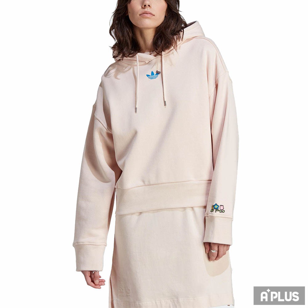 ADIDAS 女 HK HOODIE 連帽上衣 寬鬆 棉質 凱蒂貓聯名款 - IJ0681