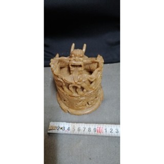 早期石雕/壽山石/立體石雕/龍造型/天然石頭收納盒/長輩收藏品/精雕藏品/總裁辦公桌必備/老懂的擺件/豪宅必備