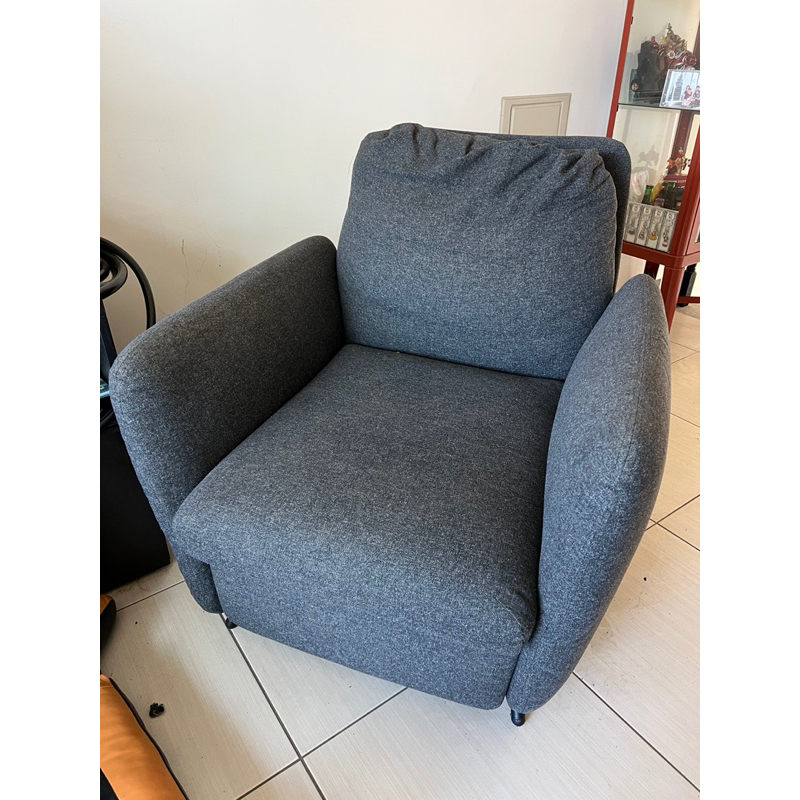 （二手）ikea灰色單人座沙發椅 可前後調整角度 九成新 （原價1萬5）