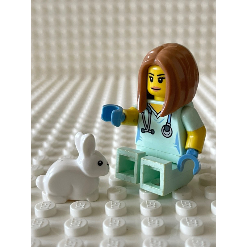 LEGO樂高 第17代人偶包 71018 5號 獸醫 兔子 救援