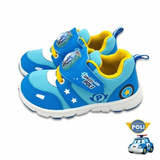 【MEI LAN】波力 POLI 救援小英雄 安寶 兒童 電燈鞋 運動鞋 透氣防臭 台灣製 34156 藍另有粉、紅藍色