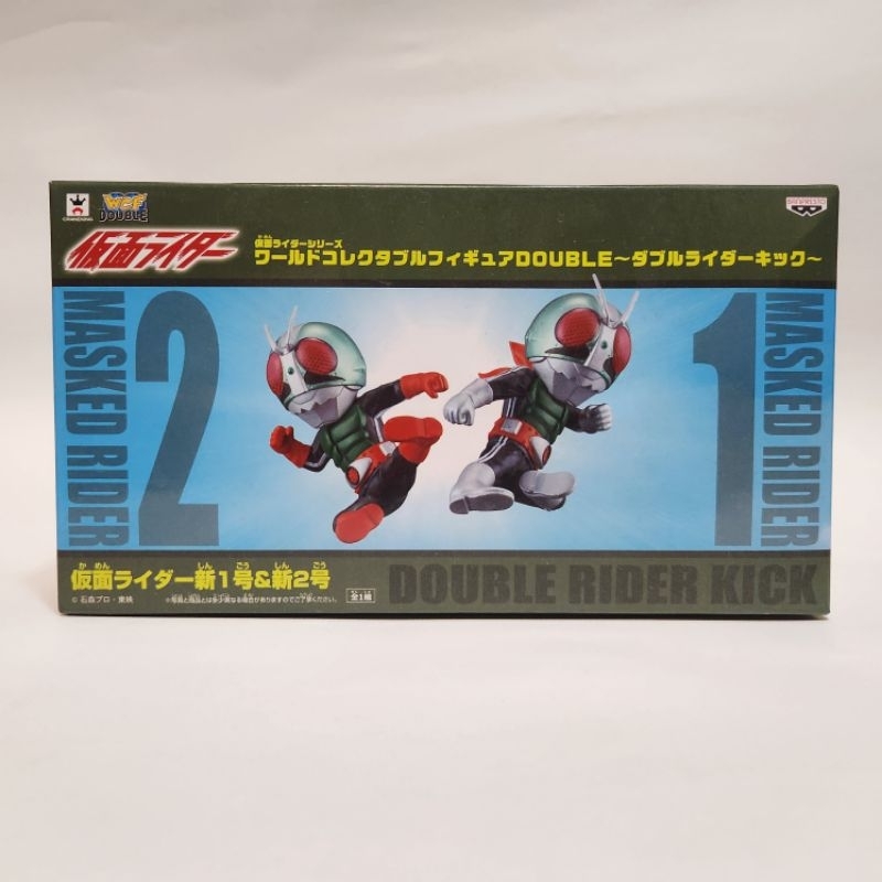 WCF 假面騎士 騎士踢 飛踢 雙重騎士踢 假面騎士 新1號 新2號 日版 銀證未拆有二次膠 盒況如圖