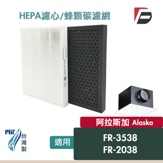 適用阿拉斯加Alaska FR-3538FR-2038空氣淨化箱全熱交換機新風機PM2.5濾網除臭活性碳AFR-PA01