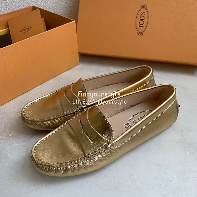 Findyourstyle 正品代購 TOD'S 金色豆豆鞋