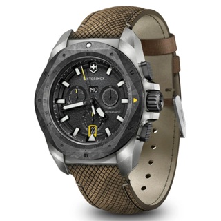 VICTORINOX 瑞士維氏(VISA-241988.1) I.N.O.X. 強韌輕巧防磁抗震200米計時錶-木質錶帶