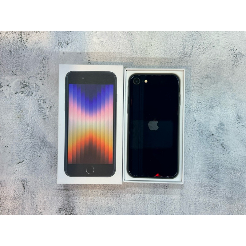 最高折＄5000♠️福利機 iphone SE3 64G  黑色 台灣貨 2024/2/29 100%